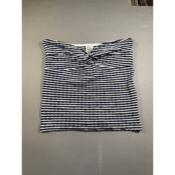 Maeve Tops - Maeve Navy/White Stripped Tube Top Large NWT